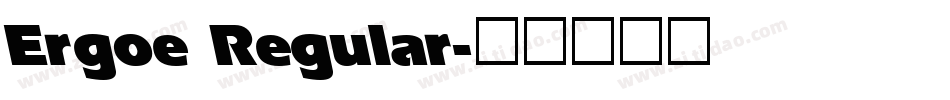 Ergoe Regular字体转换